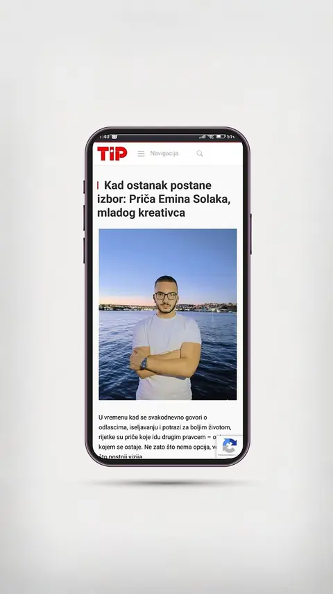 Snimak ekrana objave o Eminu Solaku i Emineticu — TIP